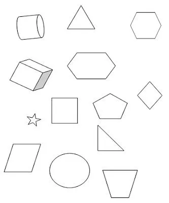 Figuras geométrica para colorir - Desenhos para Crianças Colorir Figuras geométrica para colorir - Desenhos para Crianças Colorir