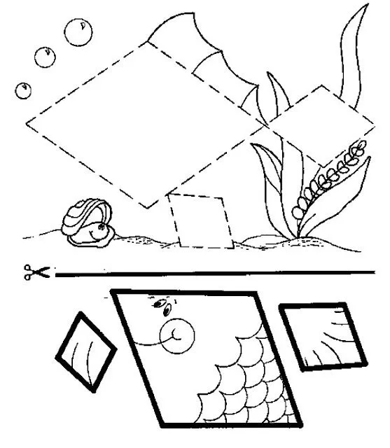 Ciclo Escolar: Figuras Geométricas -Dibujos para colorear