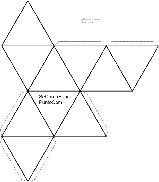 Moldes de figuras geométricas para armar - Imagui