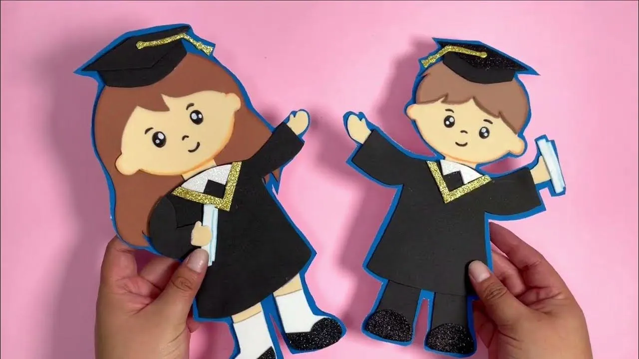 Figuras de graduacion en foami|Decoracion graduacion - YouTube Figuras de graduacion en foami|Decoracion graduacion - YouTube