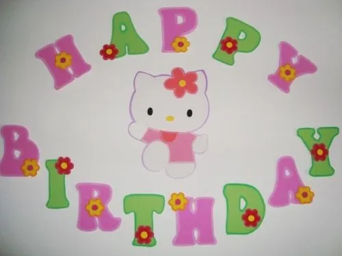 Molde para hacer Hello Kitty en foami - Imagui