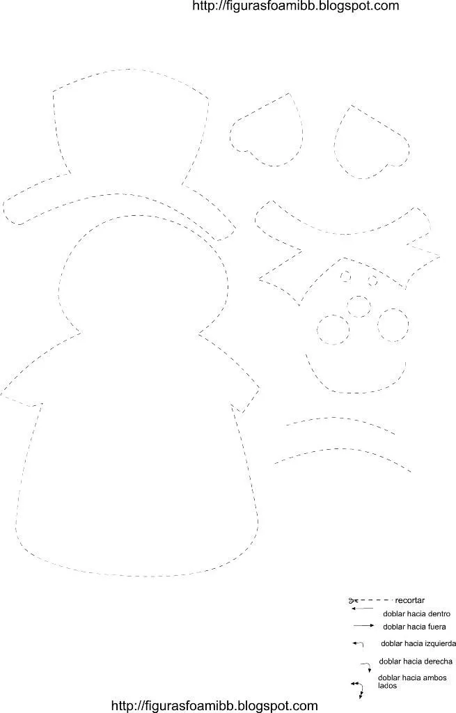 figuras y moldes de foami: molde muñeco de nieve de navidad en foami figuras y moldes de foami: molde muñeco de nieve de navidad en foami