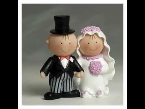 Figuras de novios para tarta de bodas - YouTube