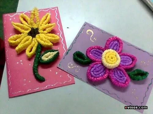 MANUALIDADES: Manualidades con papel crepe