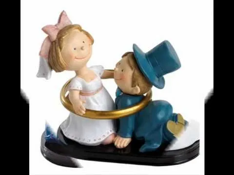 Figuras para pastel de novios - YouTube