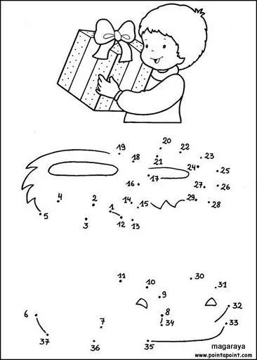 Figuras punteadas para unir - Imagui