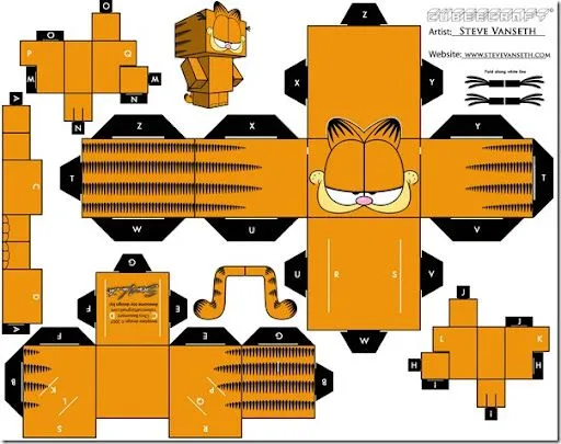 Figuras para recortar y armar de papel - Imagui