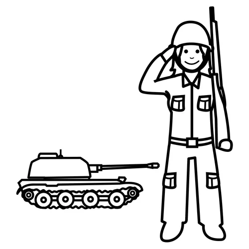 Pinto Dibujos: Vestuario del día del soldado para colorear Pinto Dibujos: Vestuario del día del soldado para colorear