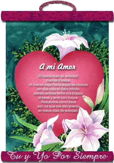 Estas figuras vienen con hermosos y lindos poemas de amor!!