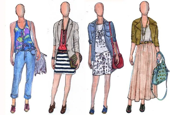 Figurines de vestidos pantalones para señoras - Imagui