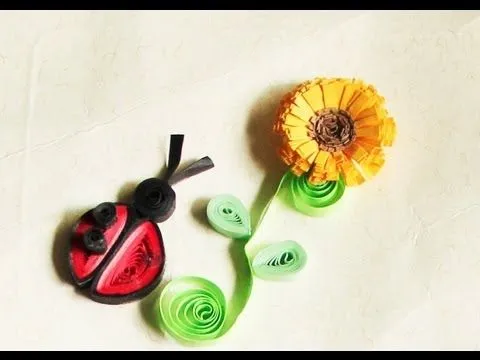 Tarjeteria en Filigrana (Quilling) Flores 1/2 - YouTube