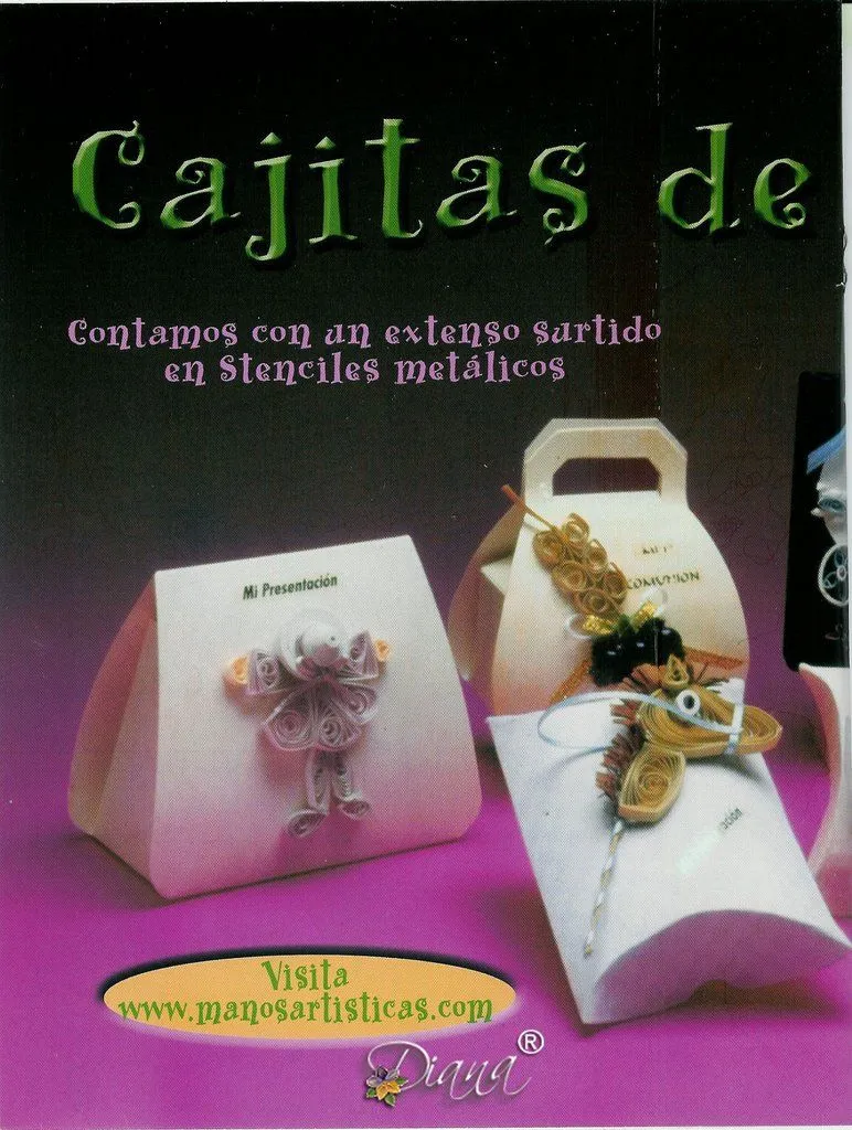 FILIGRANA: Tarjetas, cajitas de recuerdo, canastas ...