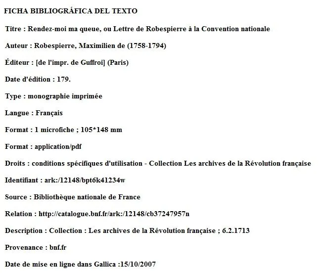 FILOSOFIA PARA LA BUENA VIDA: MATERIALES: una carta de Robespierre FILOSOFIA PARA LA BUENA VIDA: MATERIALES: una carta de Robespierre