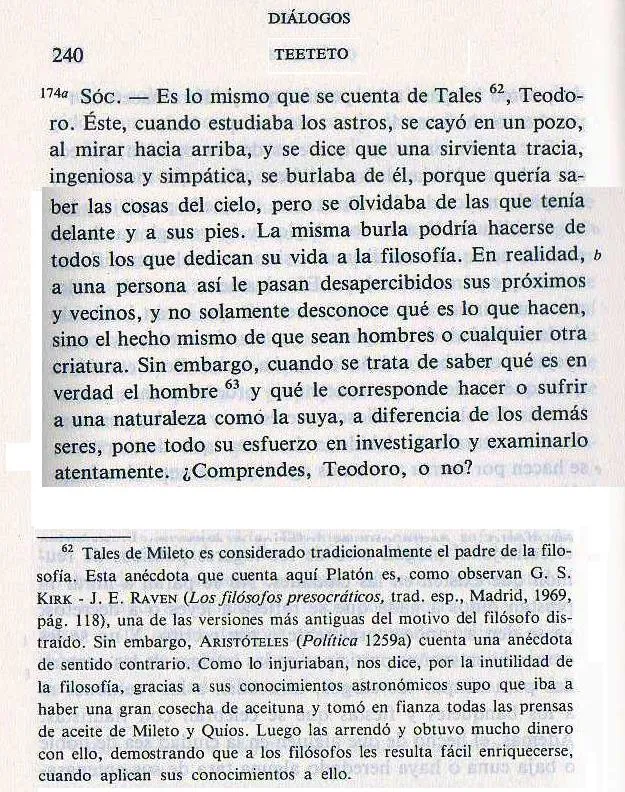 FILOSOFIA PARA LA BUENA VIDA: TEXTOS: Tales de Mileto