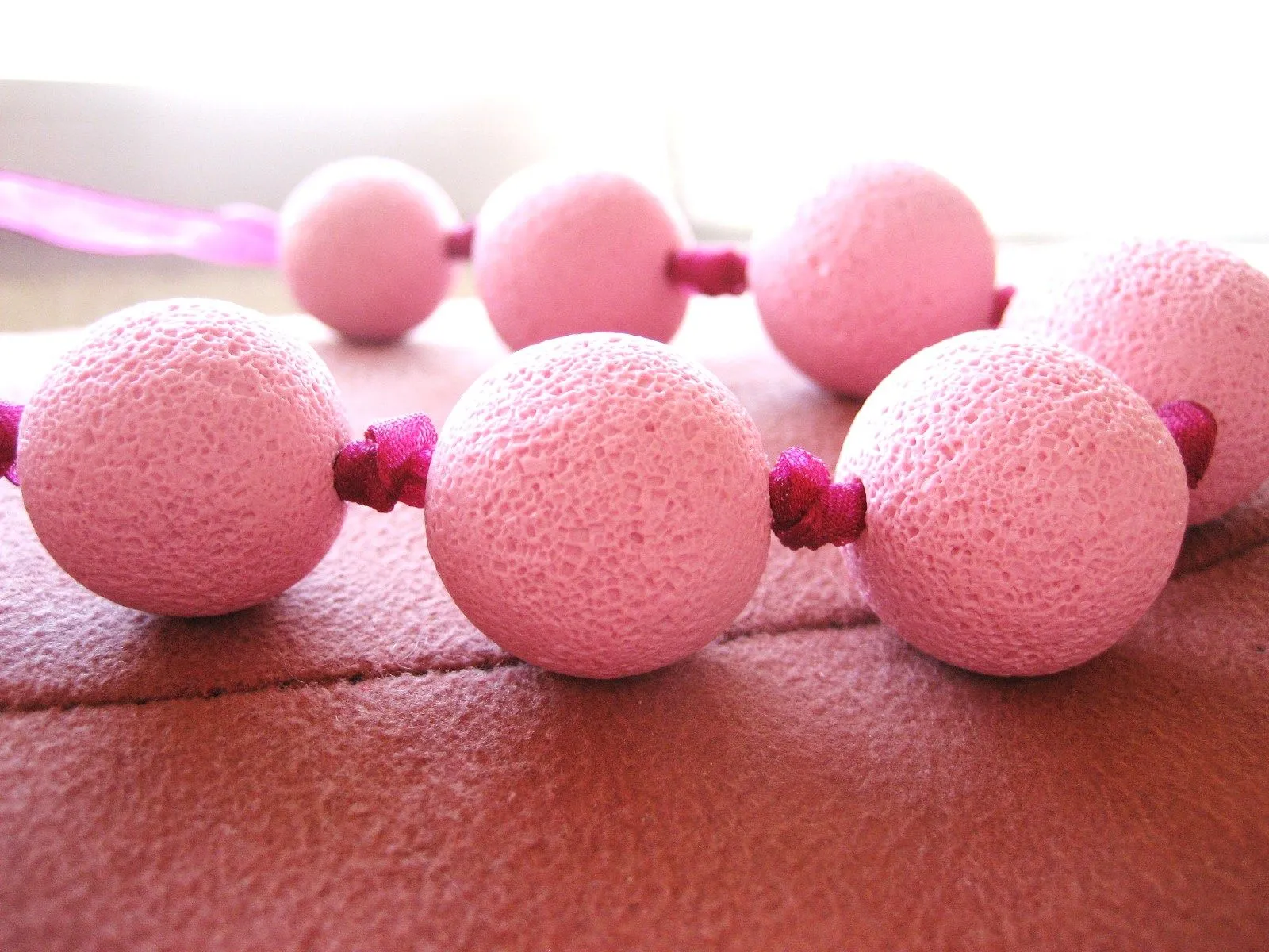 cosas de fimo y otras manualidades: Collar rosa cosas de fimo y otras manualidades: Collar rosa