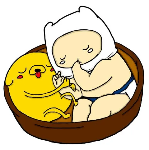 Finn Y Jake Bebe/Cachorro by Asegoha on DeviantArt