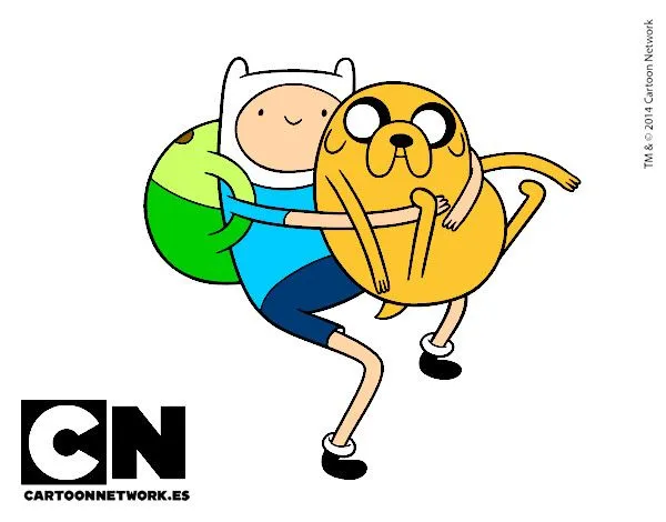 finn-y-jake-abrazados-marcas- ...