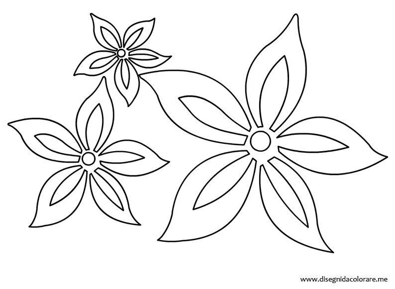Fiori stilizzati da colorare | Disegni da colorare Fiori stilizzati da colorare | Disegni da colorare