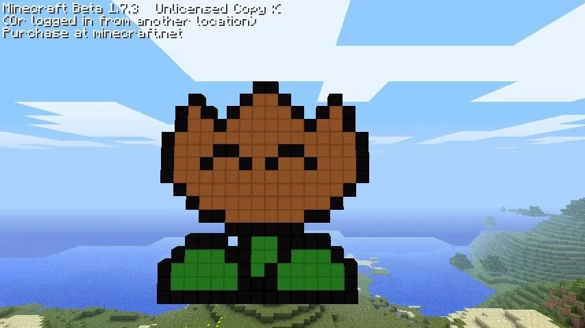 Fire Flower from Mario Bros! Minecraft Project