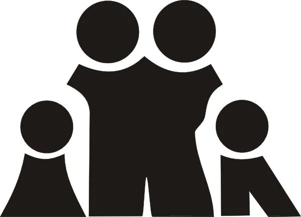 Firma de la familia símbolo Negro clipart Vector de imágenes ...