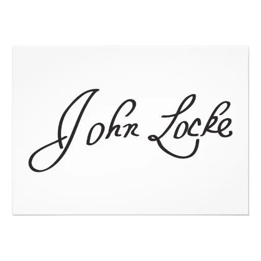 Firma manuscrita de John Locke Impresiones de Zazzle.