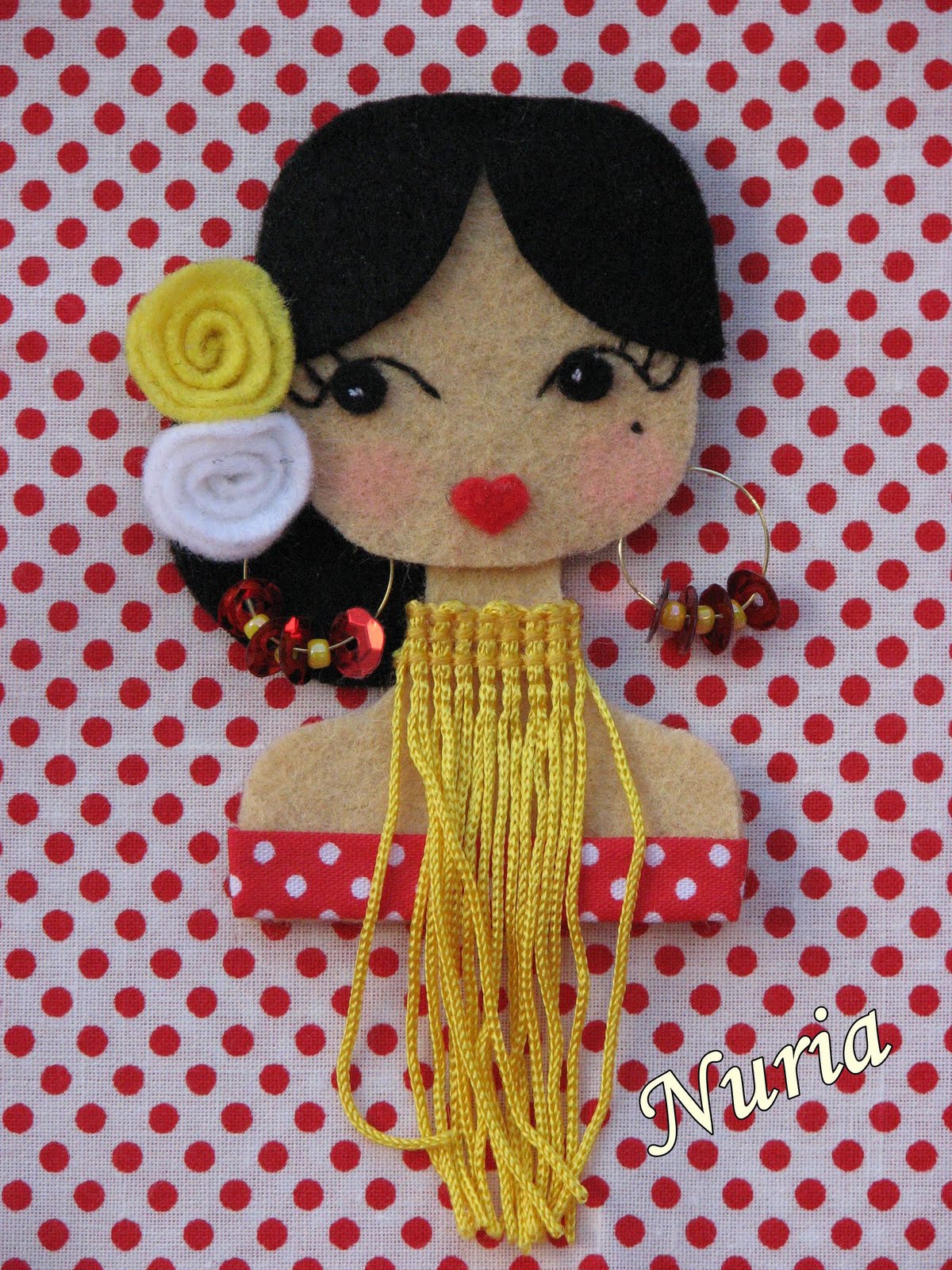 Flamencas de fieltro - Imagui