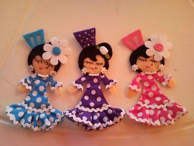 Flamencas de fieltro - Imagui