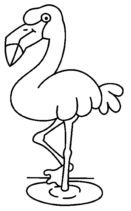 Flamenco animal para colorear - Imagui