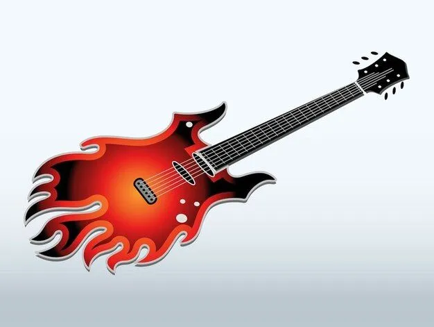 Flaming vector gradiente guitarra eléctrica | Descargar Vectores ... Flaming vector gradiente guitarra eléctrica | Descargar Vectores ...