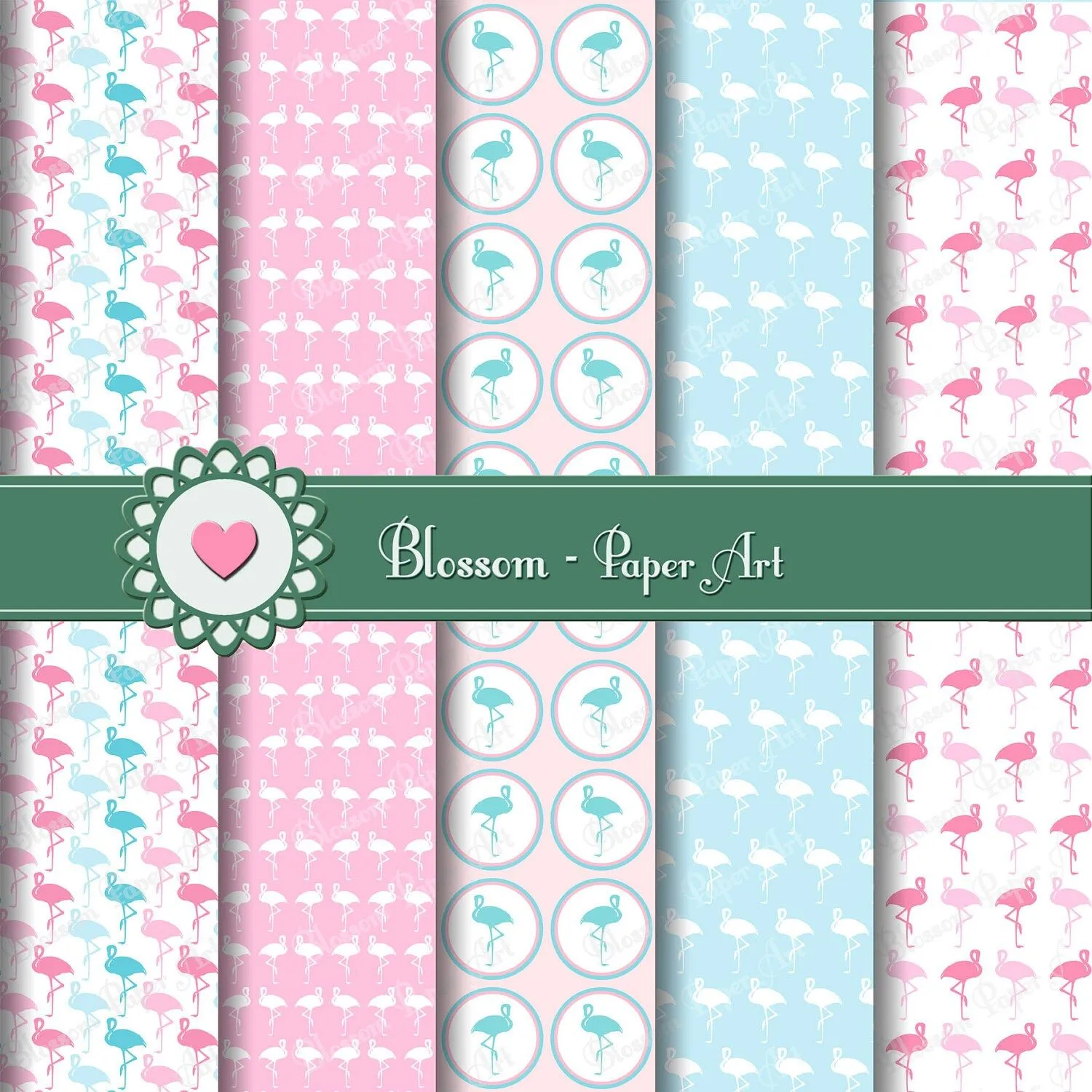 Flamingo Papel para bebes para imprimir por blossompaperart Flamingo Papel para bebes para imprimir por blossompaperart