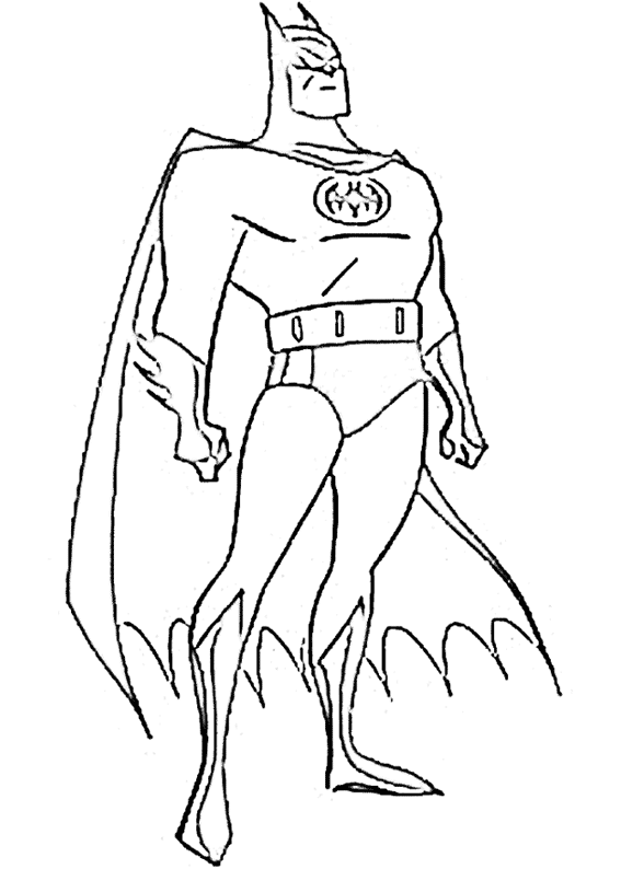Colorea Batman 1 | CIBERCUENTOS