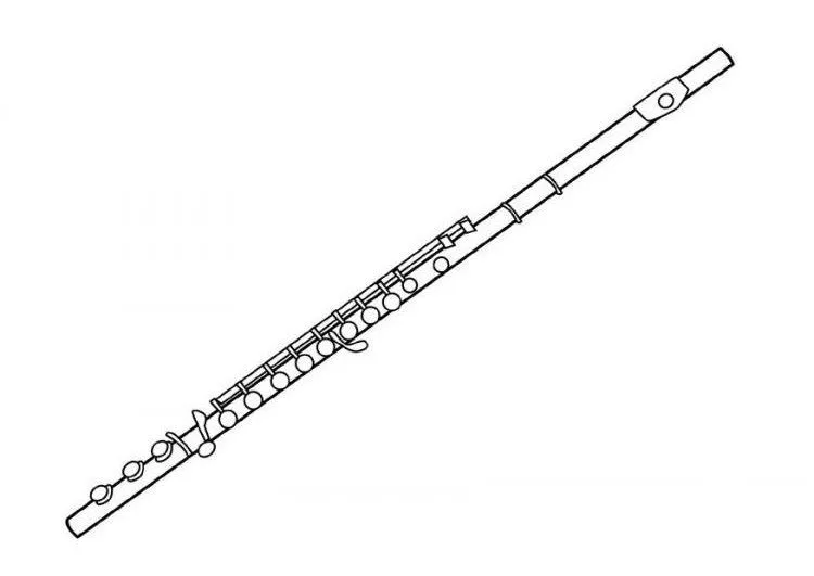 Dibujo de la flauta - Imagui