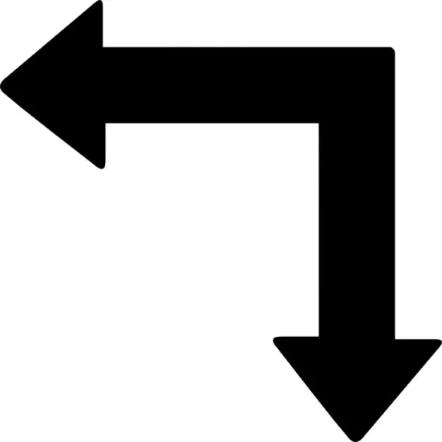 Flecha hacia la izquierda y hacia abajo | Descargar Iconos gratis Flecha hacia la izquierda y hacia abajo | Descargar Iconos gratis