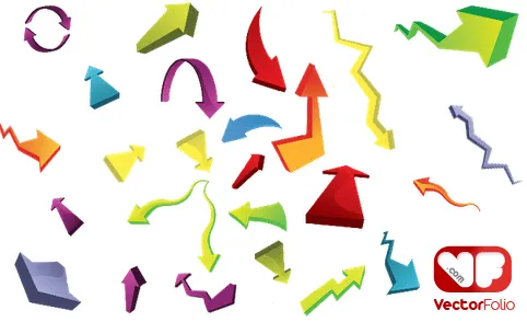 Flechas 3D - Imagui