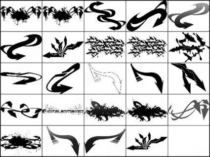 Cepillo De Flechas De Graffiti-pinceles De Photoshop-pinceles De ... Cepillo De Flechas De Graffiti-pinceles De Photoshop-pinceles De ...