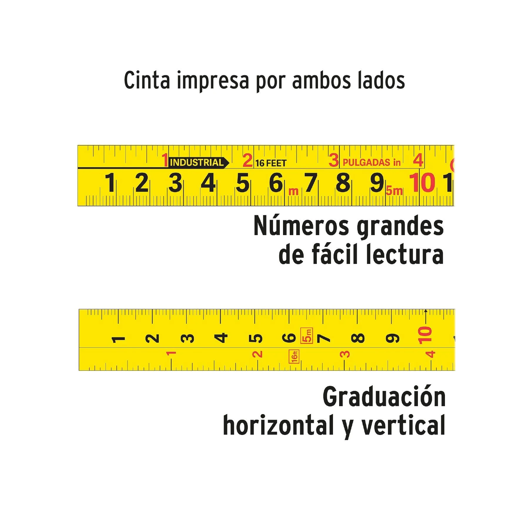 Flexómetro Auto-Lock contra impactos 5.5 m cinta 25 mm, Flexómetros, 10748 Flexómetro Auto-Lock contra impactos 5.5 m cinta 25 mm, Flexómetros, 10748