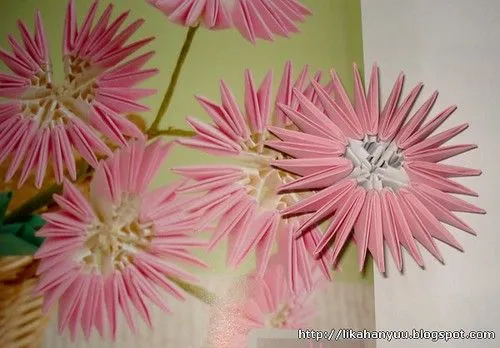 Origami 3D flores - Imagui