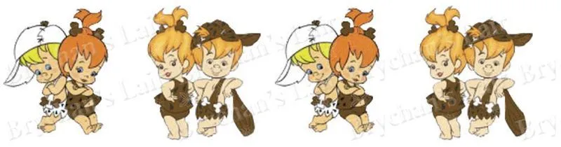 Flintstones Pebbles & Bam Bam USA Made Craft Grosgrain Ribbon ... Flintstones Pebbles & Bam Bam USA Made Craft Grosgrain Ribbon ...