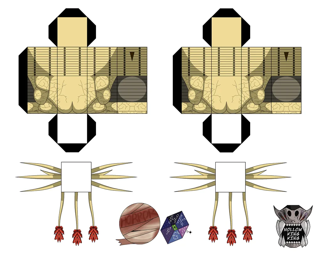 Flood Infection Form from Halo Paper Craft Model | Free Printable  Papercraft Templates