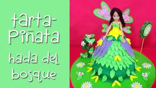 Floqq | Video Tarta-Piñata de Hada del Bosque