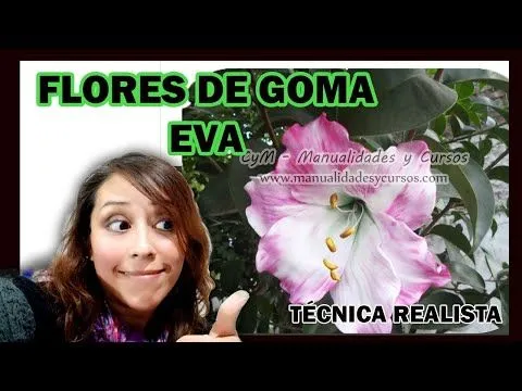 Como hacer la flor de amarilis en goma eva sin usar moldes paso a ...