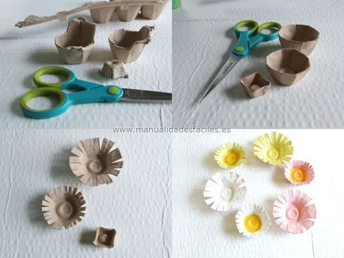 Flor de Cactus hechos con material reciclado | Manualidades faciles
