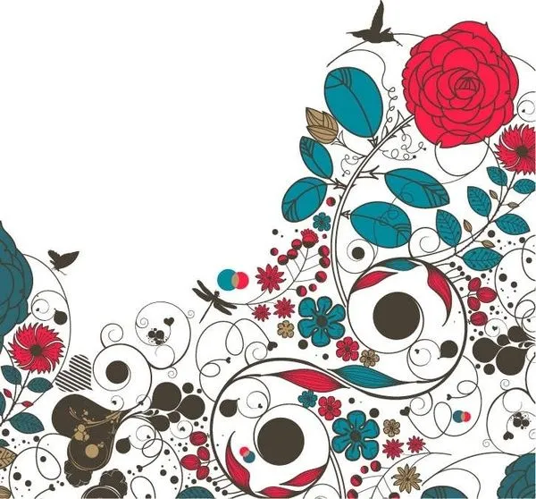 Flor de flores de fondo vector Vector floral - vectores gratis ... Flor de flores de fondo vector Vector floral - vectores gratis ...
