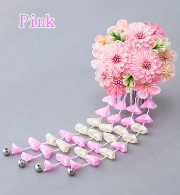 Flor kanzashi ( japonés tsumami kanzashi ) 8151 en caja-Otros ... Flor kanzashi ( japonés tsumami kanzashi ) 8151 en caja-Otros ...