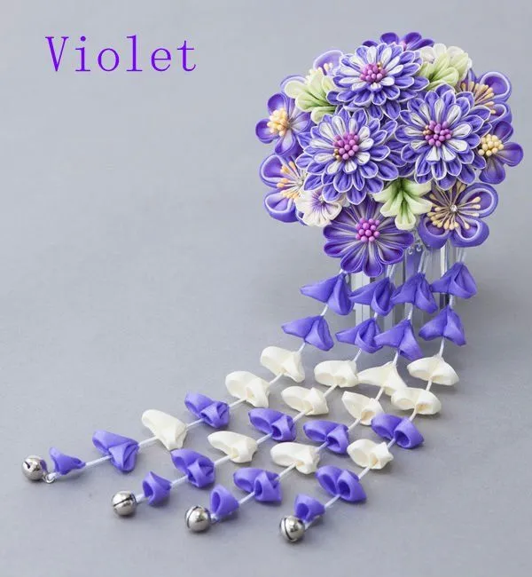 Flor kanzashi ( japonés tsumami kanzashi ) 8151 en caja-Otros ... Flor kanzashi ( japonés tsumami kanzashi ) 8151 en caja-Otros ...