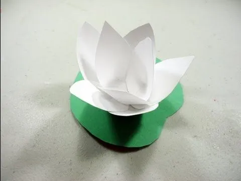 Como hacer una flor de loto - YouTube