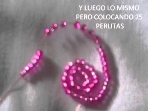 flor con mostacilla de petalos redondos - YouTube