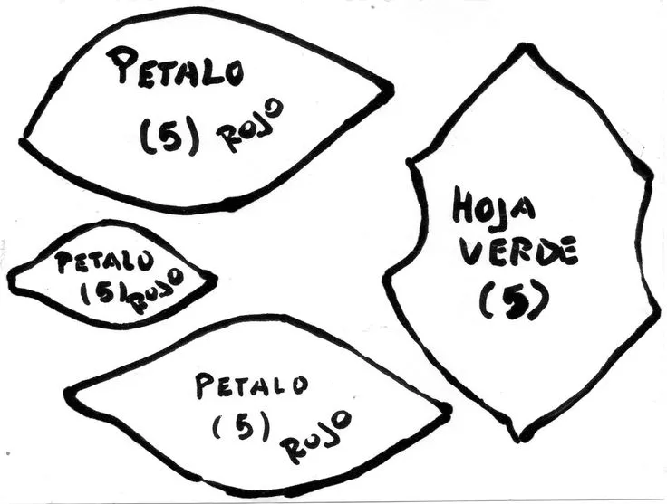 Como hacer la Flor de navidad, o estrella federal en goma eva ... Como hacer la Flor de navidad, o estrella federal en goma eva ...