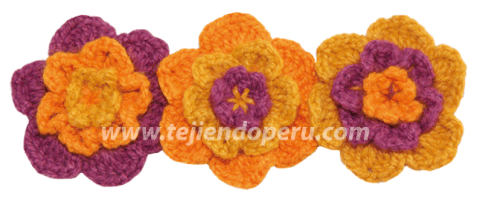 Flor ondulada - Tejiendo Perú...