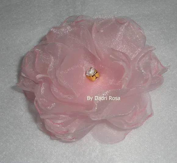 Flor de organza - Imagui